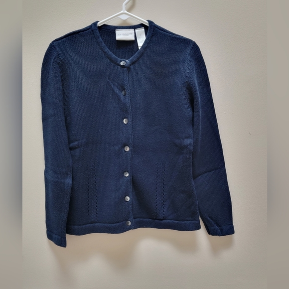 Liz Claiborne Lizsport Blue Button Cardigan Size Small - Picture 1 of 7